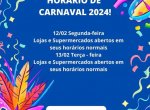 Horrio Carnaval 2024