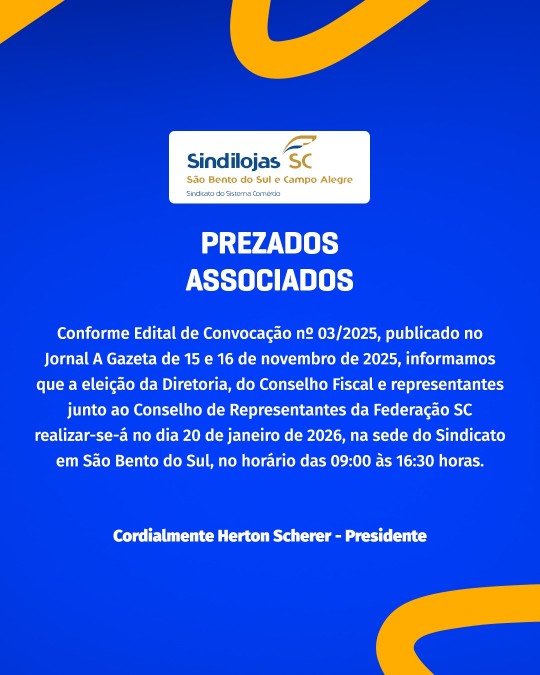 ATEN��O - ELEI��O SINDICAL