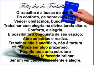 Dia 1 de maio dia do trabalhador