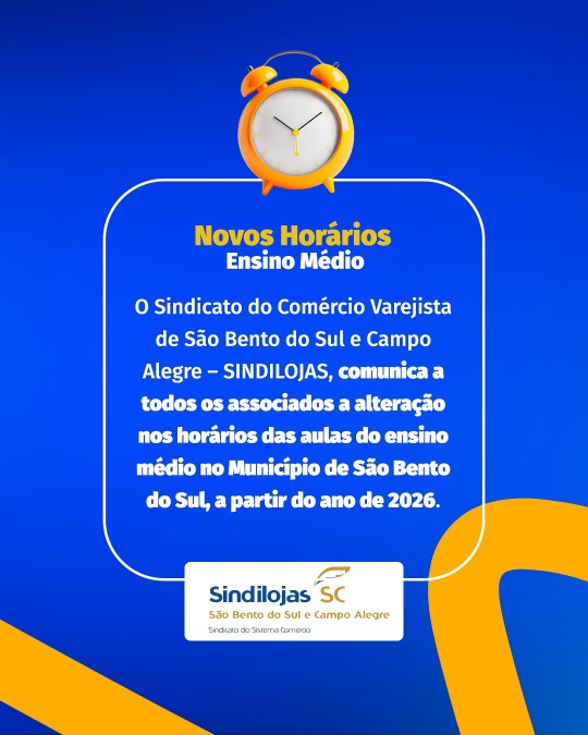 Novo Horrio - Ensino Mdio