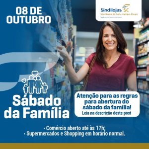 Sbado da famlia outubro